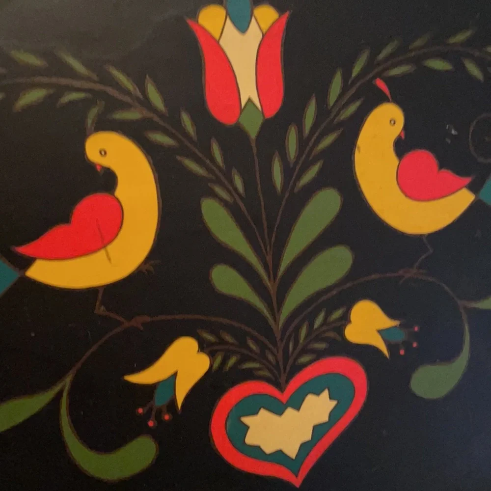 Vintage 1960s bird tray